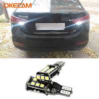 2pcs T15 W16W Canbus LED Bulbs Reverse Light 921 912 Error Free Car Backup Lamp White for Hyundai Solaris IX35 Verna Veloster