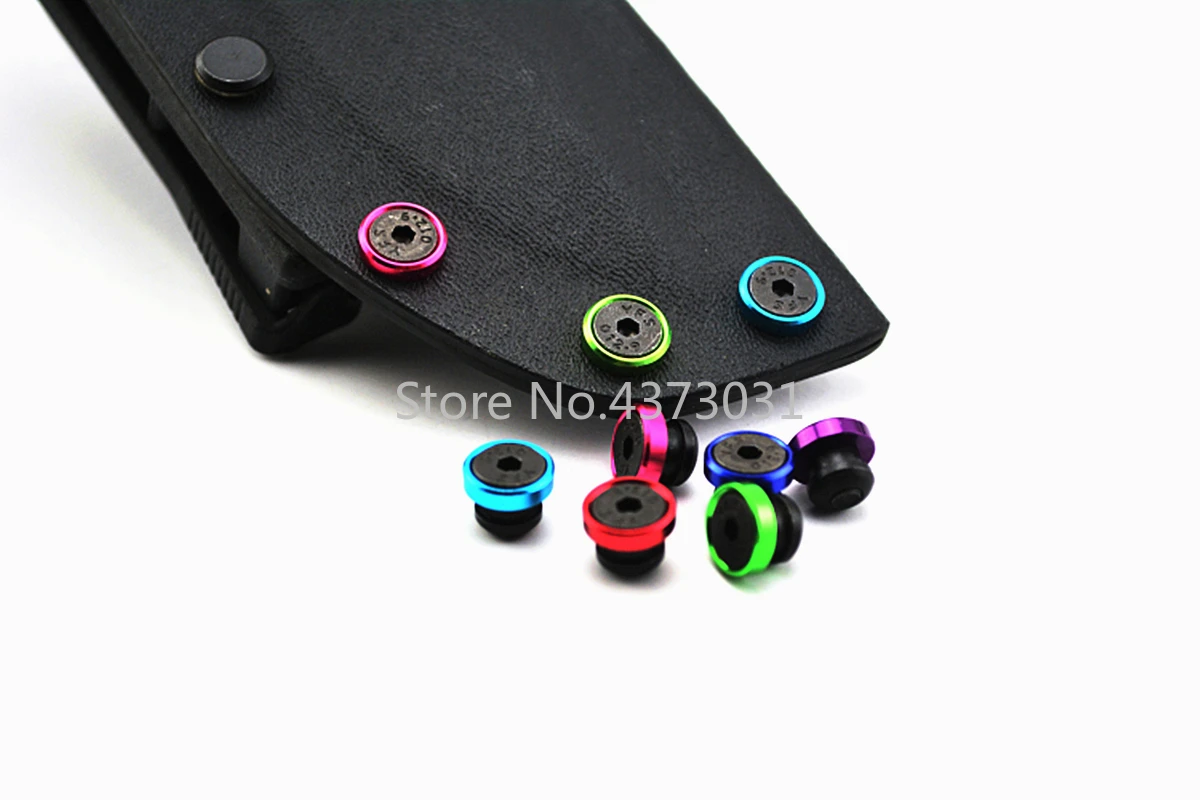 4pcs Stainless Steel Chicago Screws Pocket Folding Knife Scabbard Screws with Colorful Washer for 1.5mm/2.0mm Kydex Plate