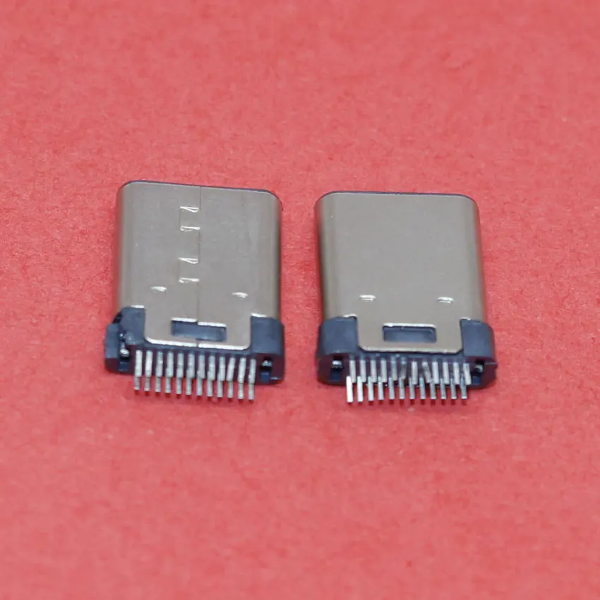 ChengHaoRan 24pin USB 3.1ประเภท C USB-C หัวต่อตัวผู้ SMT ประเภท USB ชายพอร์ตปลั๊ก MC-377