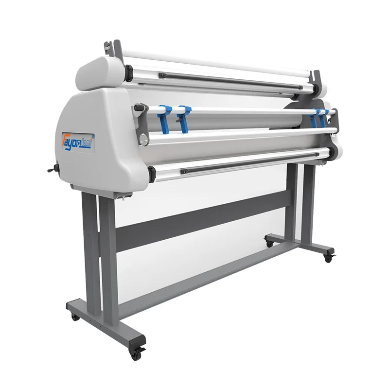 1.6m roll laminator machine scotch thermal laminator fast warm up with Stand Pneumatic Cylinder cold manual laminator