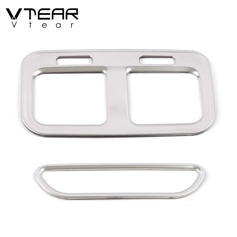 Vtear for Haval F7  F7X rear air outlet cover interior mouldings centre armrest outlet vent sticker frame automobile accessories