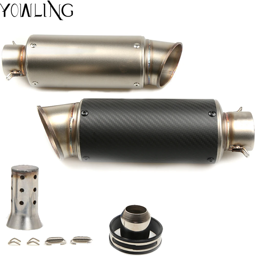 

61MM 51MM stainless steel Universal Escape Moto Motorcycle Motorcross Scooter Exhaust Pipe Muffler with DB Killer