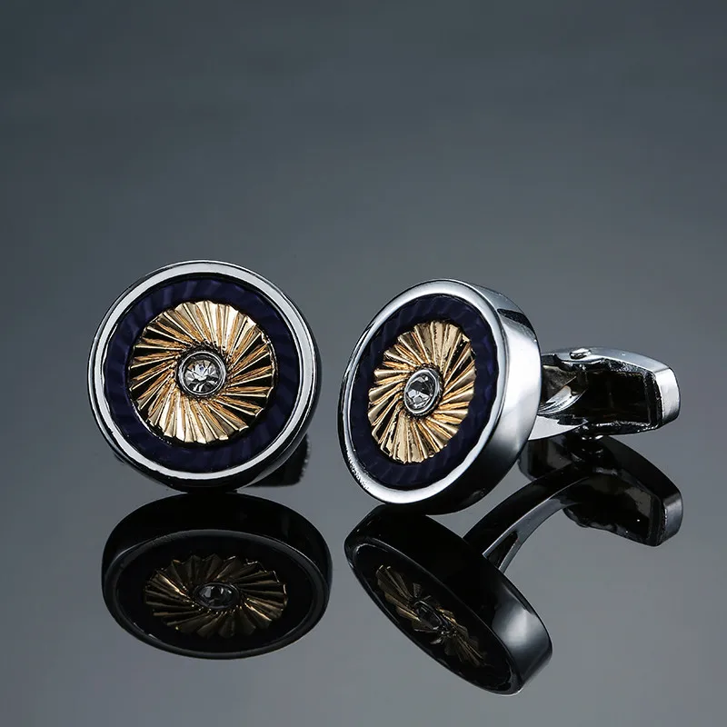 high-end Novelty cuff links stainless steel Old craftsman hand Laser engraving cufflinks mans French suit accessories Jewellery