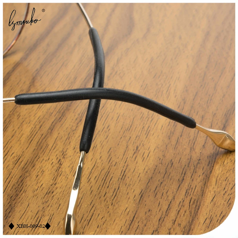 Lymouko Metal Glasses Thin Leg Anti Slip Slim Hole Eyeglass Round Holder Sleeve Soft Silicone Prevent Allergies Ear Hooks