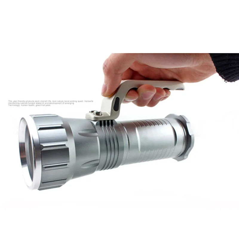 Long Range Searchlight Led Flashlight Rechargeable Powerful hand Flash Search Light Torch work lamp 18650 Battery Charger