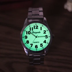 Montre à main Shoous en acier inoxydable pour homme, montre à quartz étanche, horloge militaire masculine, affaires de luxe, marque supérieure, 2024