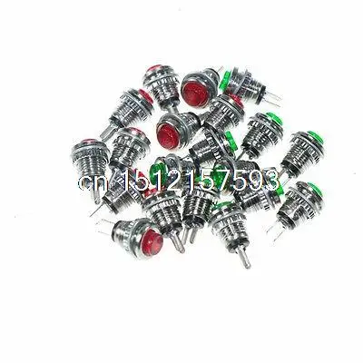 20PCS Subminiature Button Switch Micro Push Button Switch DS - 101 Red/Green