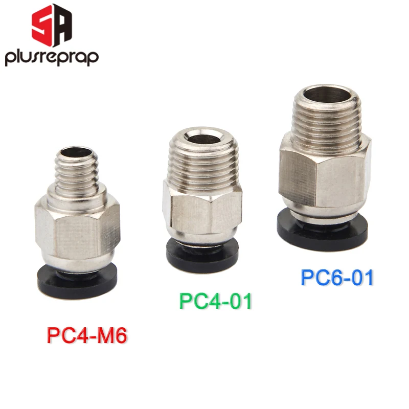 Connettori pneumatici Bowden estrusore j-head Hotend per OD 4mm o 6mm PTFE Tube attacco rapido raccordi j-head parti della stampante 3D