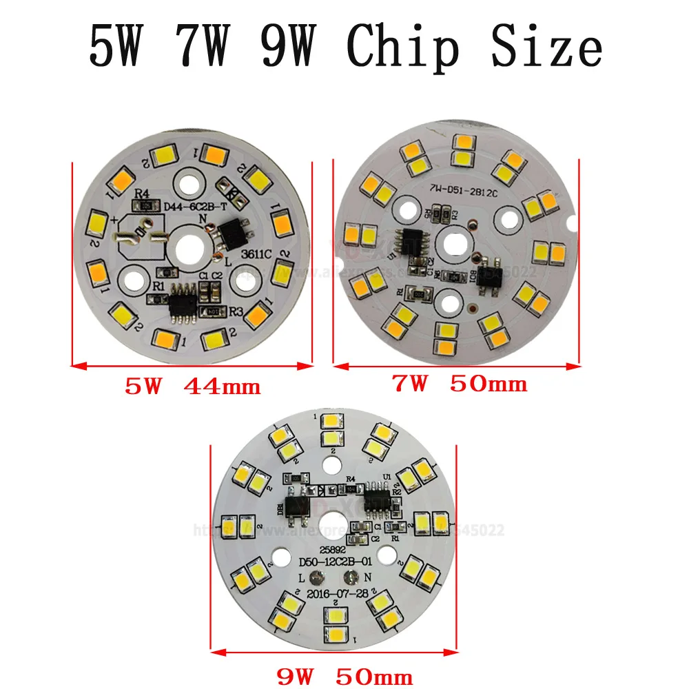 20 個 7 ワット AC 220 V LED モジュール 2835 パッチ交換 LED 電球光源送料ドライブ修正された芯簡単なインストールのため