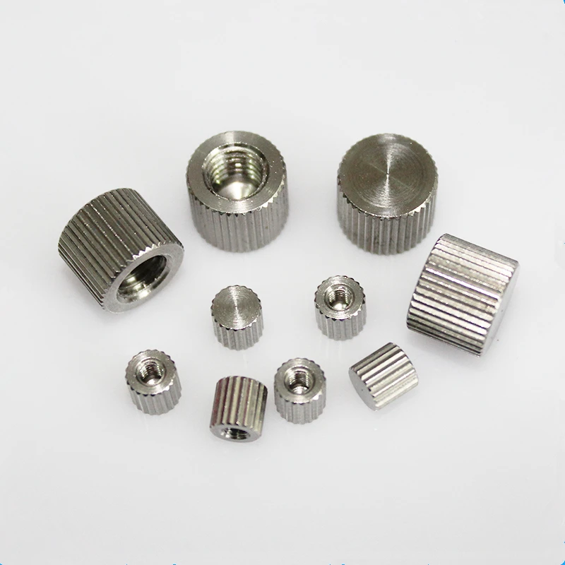 20 Stück Rändelmutter M2 M2,5 M3 M4 M5 M6 Edelstahl Rändelrundzylinder Blindende Handrändelmutter