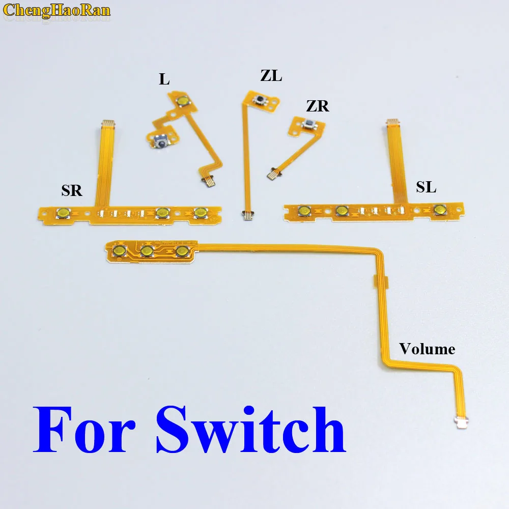 ChengHaoRan 1pcs ZL ZR L SL SR Button Ribbon Flex Cable Replacement for Nintendo NS Switch for Joy-Con Controller Repair parts
