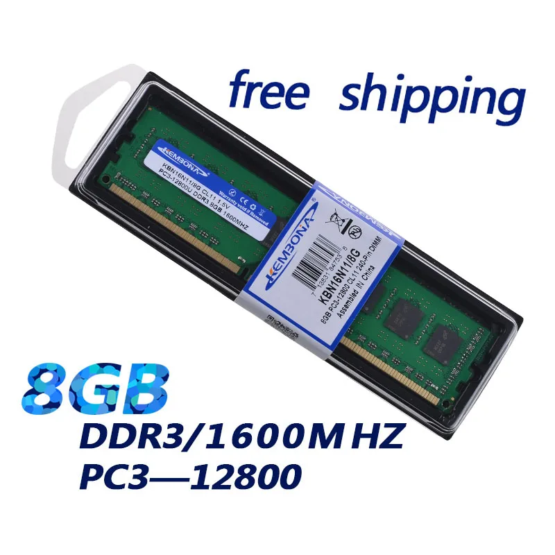 KEMBONA PC Máy Tính Để Bàn DDR3 1600MHz Ddr3 8GB Thương Hiệu Máy Tính Để Bàn Bộ Nhớ Làm Việc Cho Tất Cả Các Bo Mạch Chủ