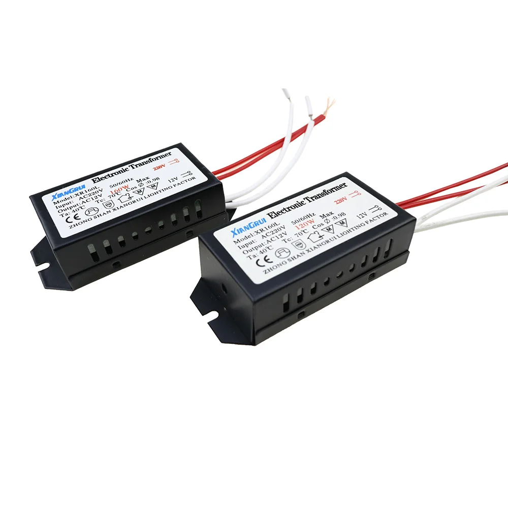 AC 12V Electronic Transformer 20W 40W 60W 80W 105W 120W 160W 180W 200W 250W For Halogen lamp & Crystal Lamp G4 Light Beads 1PCS