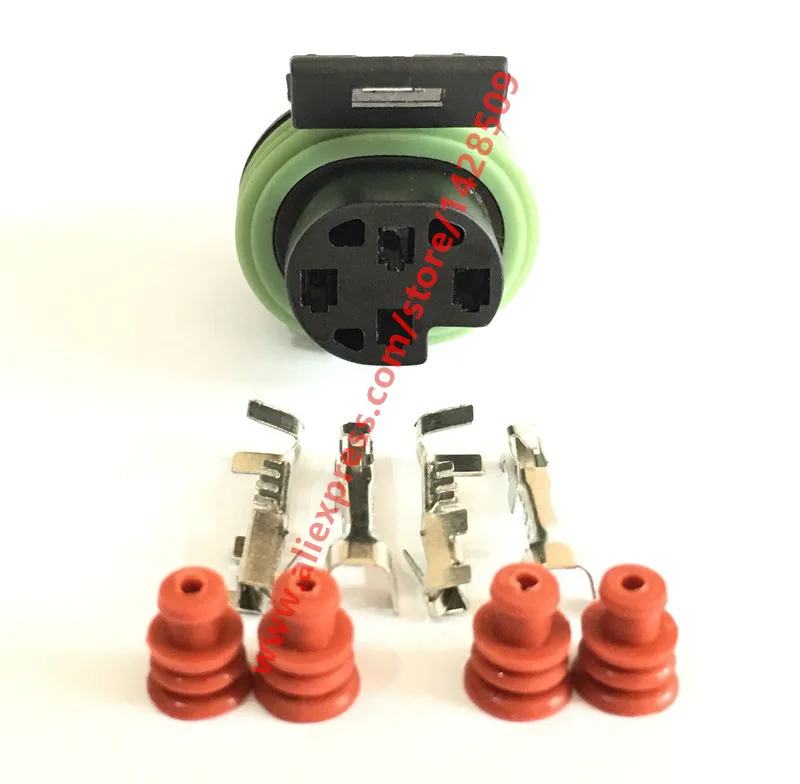 1 Set Delphi 4 Pin Metri-Pack 150 Sealed Female Electrical Connector 12065298 Oxygen Sensor Plug