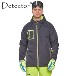 Jaqueta de esqui de inverno masculina detector, jaqueta para caminhadas, camping, ciclismo, à prova d'água, à prova de vento, casaco térmico, jaqueta de neve masculina, roupa de inverno