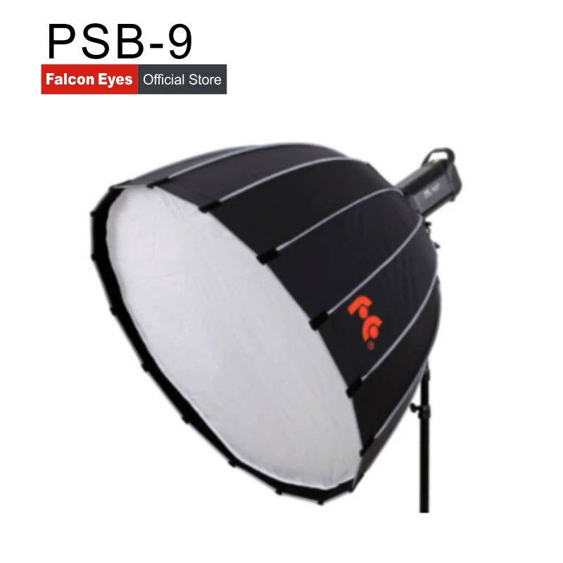 Parabolic Bowens Mount  Round Softbox Studio Flash Speedlite Reflector Photo Studio Camera Falcon Eyes PSB-9 90CM*60*10