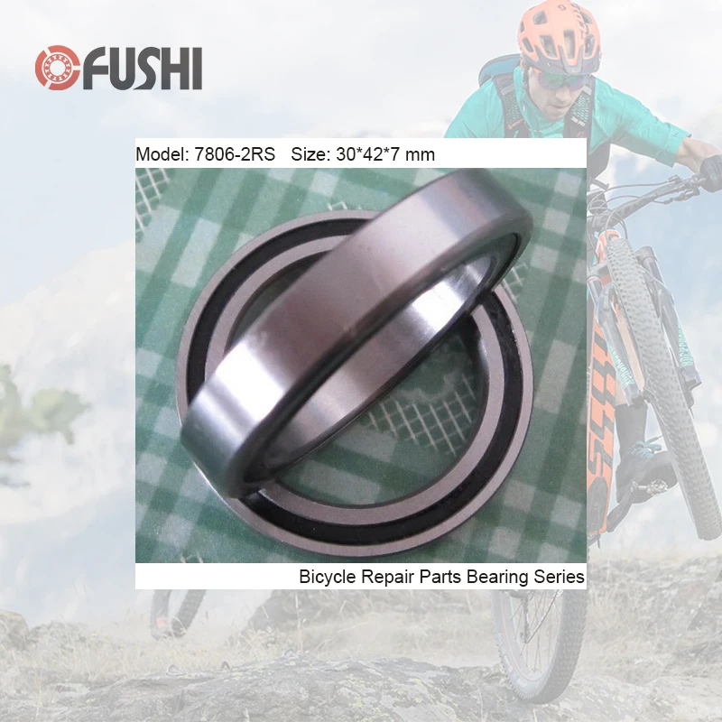 7806-2RS Bearing 30*42*7mm ( 1 PC) Balls Bicycle Bottom Bracket Repair Parts BB30 7806 2RS Angular Contact Ball Bearings 7806-RS