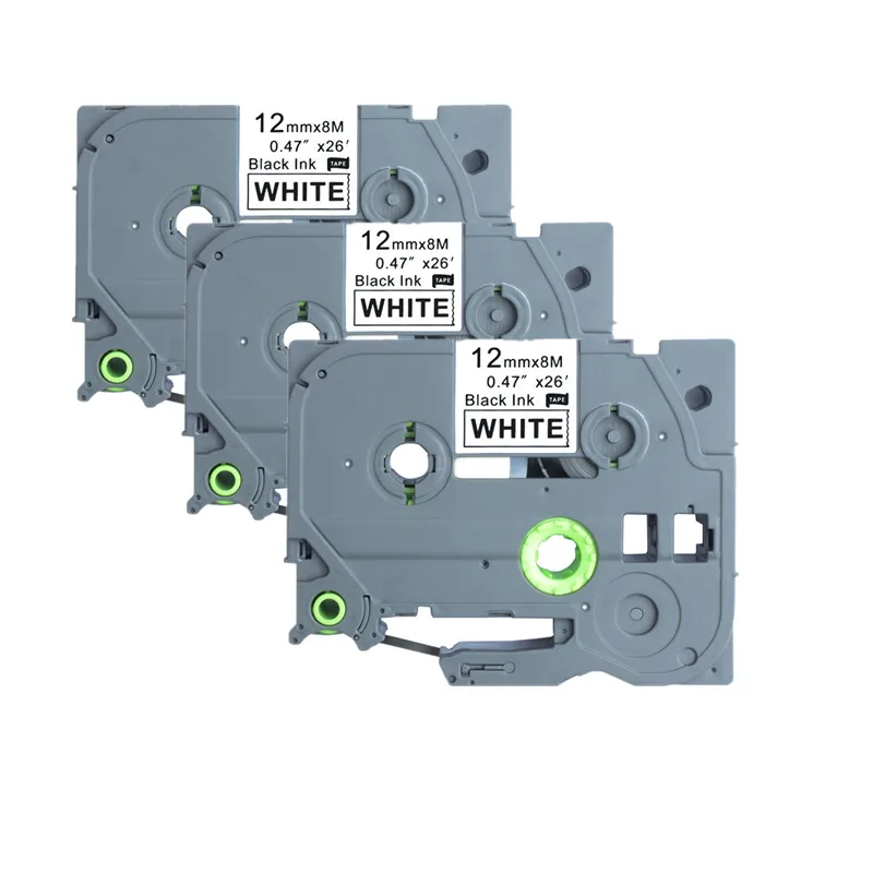 Saya tze231 *3 Pack 12mm TZe-231 Label Tape tze 231 Black on White Compatible for Brother P-touch Label Maker