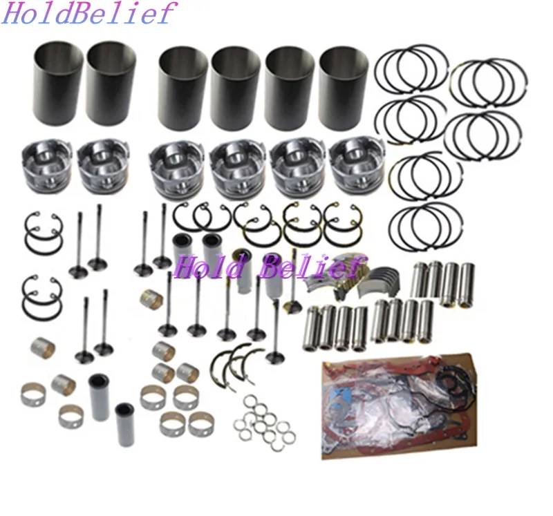 6SD1 6SD1T Rebuild Kit For Isuzu Engine EX300 EX330 Excavator And LS Crane Truck