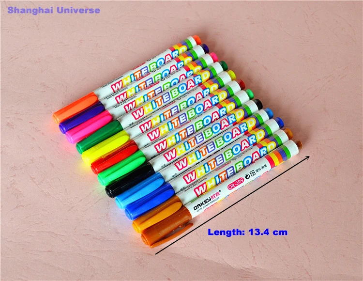 12-color Colorful Dry Erase Marker  Whiteboard Marker of 500 Meter Writing Length