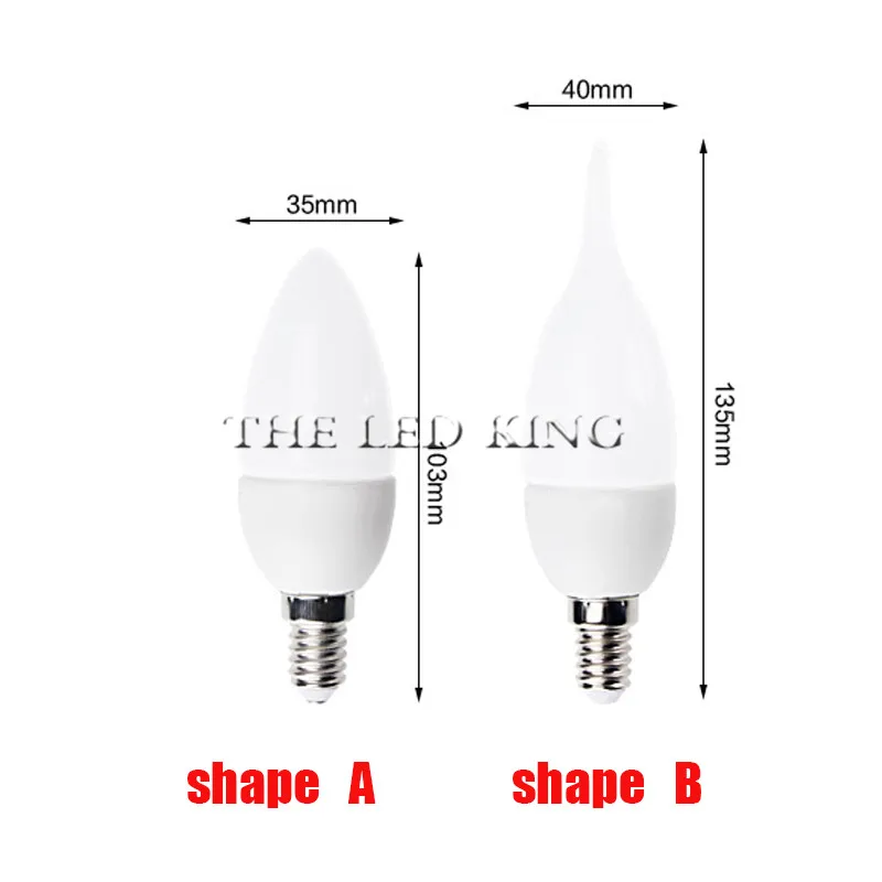 1X-10X E14 Led لمبة 220 فولت 110 فولت مصابيح شموع لمبة موفرة للطاقة أضواء 5 واط 7 واط المصابيح الثريا ضوء الأضواء قنبلة Led للمنزل