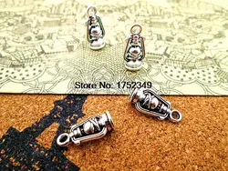 25pcs-- Lantern Charms, Antique Tibetan Silver 3D Lantern Charms pendants 16mm x 8mm