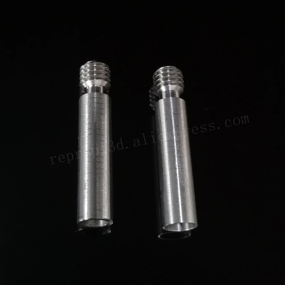 2 قطعة سوبر السلس التيتانيوم MK8 طويلة M6 الحلق مع PTFE الأنابيب داخل ل FDM تشكيل 3D الطابعات