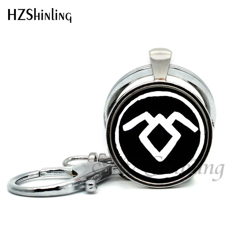 2017 New Fashion Twin Peaks Inspired Keychain Handmade Round Twin Peaks Bookhouse Boys Key Ring for Car Accessories Key Chains