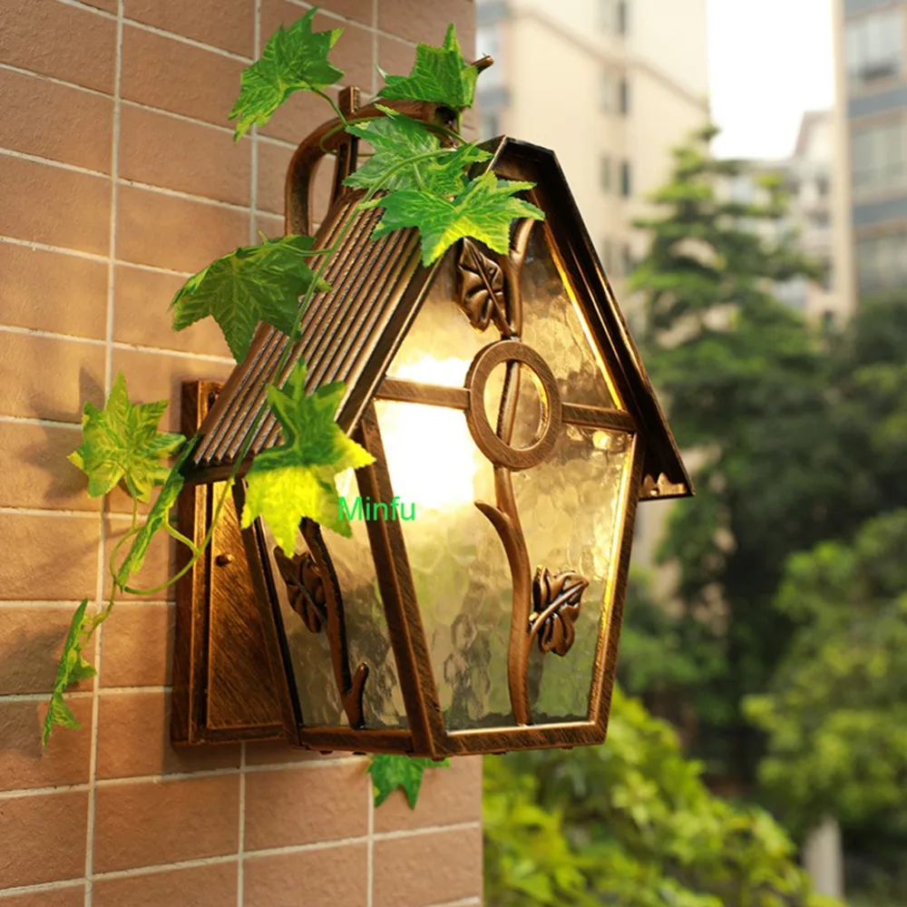 Art Decor Outdoor Lighting Wall Lamp Porch Garden Outdoor Sconce Exterior LED Wall Lamps Porch Lantern Lights Waterproof House