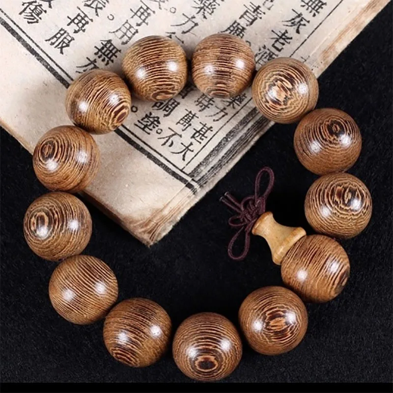 Unique New Natural Cassia siamea Wooden 20mm Big Beads Gifts Buddha Bracelets Trendy Jewelry for Women Men  Balance Practice