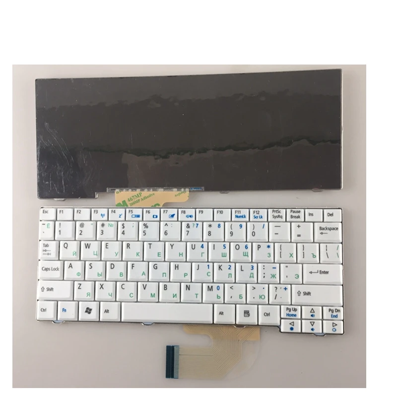 

Russian Keyboard for Acer for Aspire One ZG5 D150 A150 A150L ZA8 ZG8 D210 D250 A110 Emachines EM250 RU white keyboard