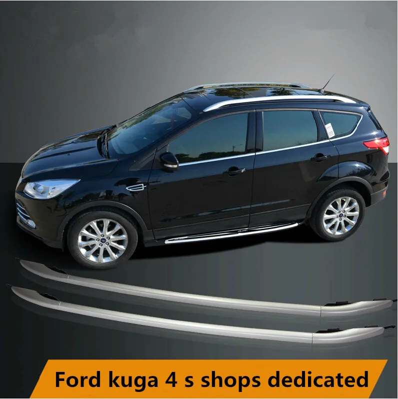 For Ford kuga Escape 2013-2016 Roof Rack Rails Bar Luggage Carrier Bars top Racks Rail Boxes Aluminum alloy