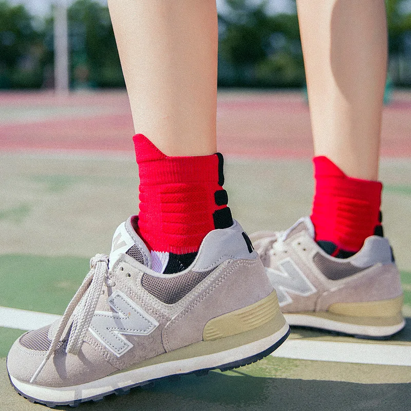 Calcetines de compresión de algodón para hombre, medias de alta calidad para deportes al aire libre, baloncesto, Elite, ciclismo