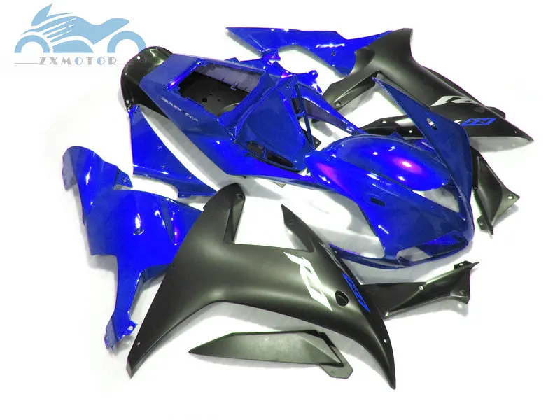 Customized motorcycle fairing Kits fit for YAMAHA 2002 2003 YZFR1 02 03 YZF R1 sports fairings black blue body parts RG50