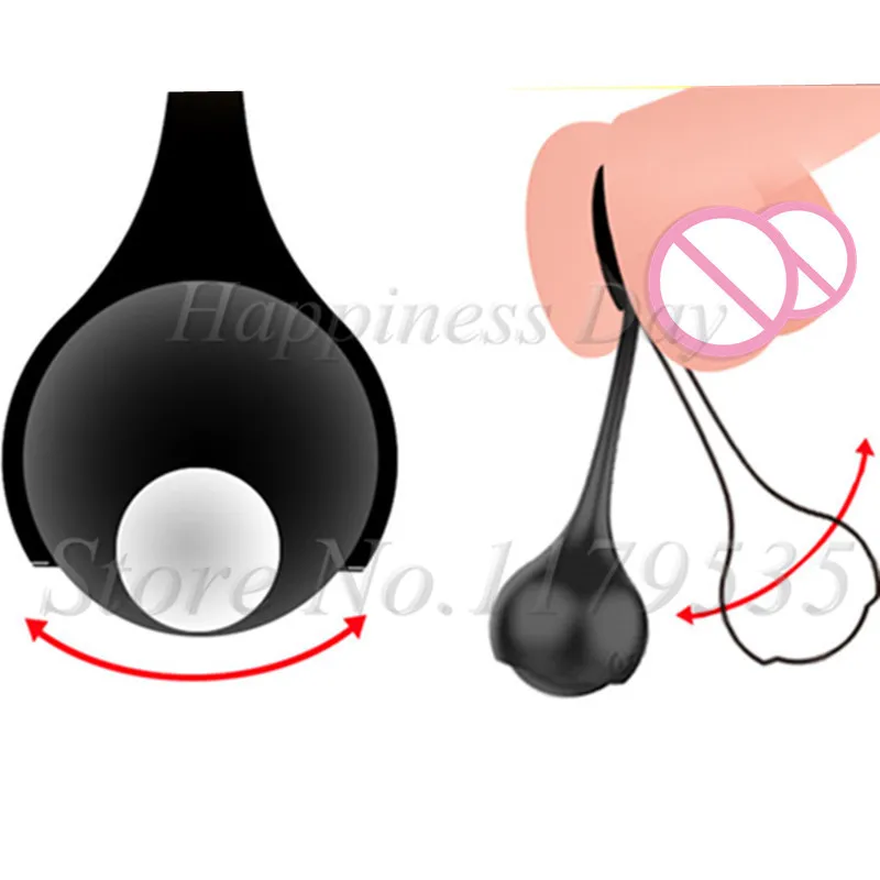 Male Penis Dumbbell Cock Ring Delay Lasting Enhance Strong Glans Massager Trainer Balls Scrotal Bondage Slave Sex Toys For Men