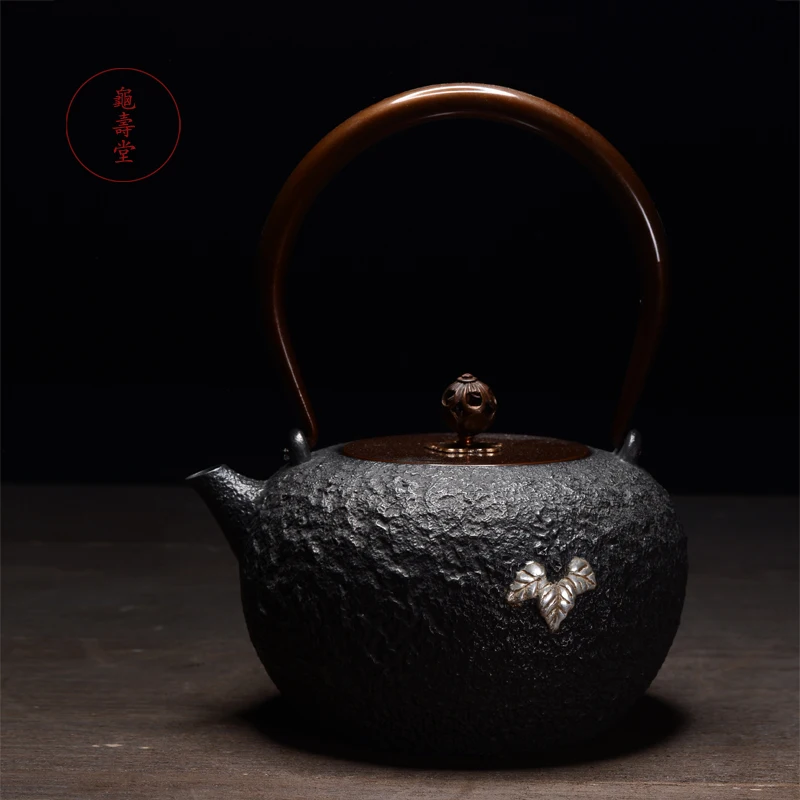 

Cast Iron Teapot Set Japanese Tea Ceremony Tools 1200ml Drinkware Kung Fu Infusers Free Shipping