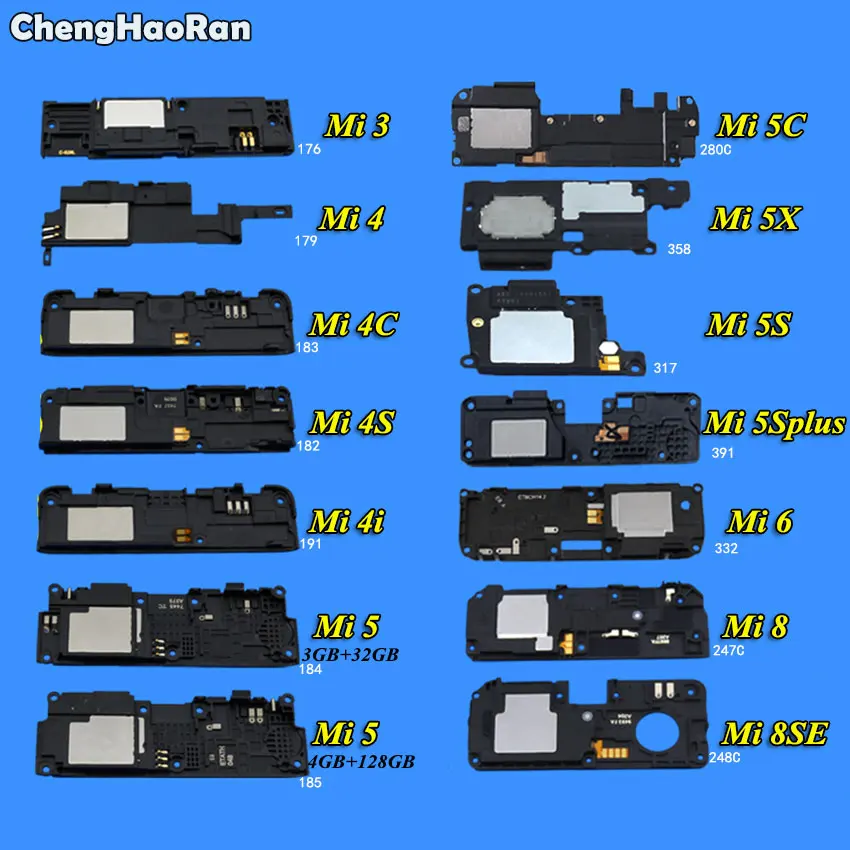 ChengHaoRan 1Piece Loudspeaker Speaker For Xiaomi Note 2 3 Mi Max 2 3 Mix 1 2 2s Loud Speaker Sound Buzzer Ringer Flex Cable
