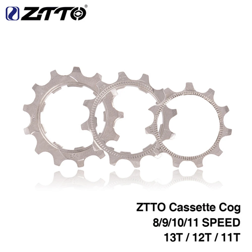 ZTTO 8/9/10/11 Speed 11T/12T/13T Freewheel Flywheel Pinion for Bicycle Bike MTB Cassette Cog Cassette Sprockets Accessories