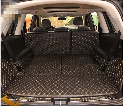 Good! Special trunk mats for Mercedes Benz GL 400 X166 7seats 2016-2013 waterproof boot carpets for GL400 2015,Free shipping