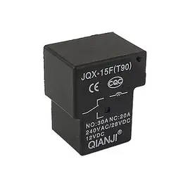 JQX-15F Electromagnetic Relay 12V DC COIL 30A 240V AC / 20A 28V DC