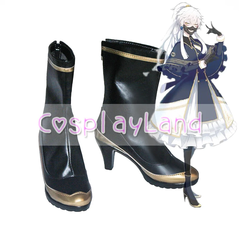 Touken Ranbu Nakigitsune Cosplay Boots Shoes for Adult Women High Heel Shoes Costume Accessories Custom Made