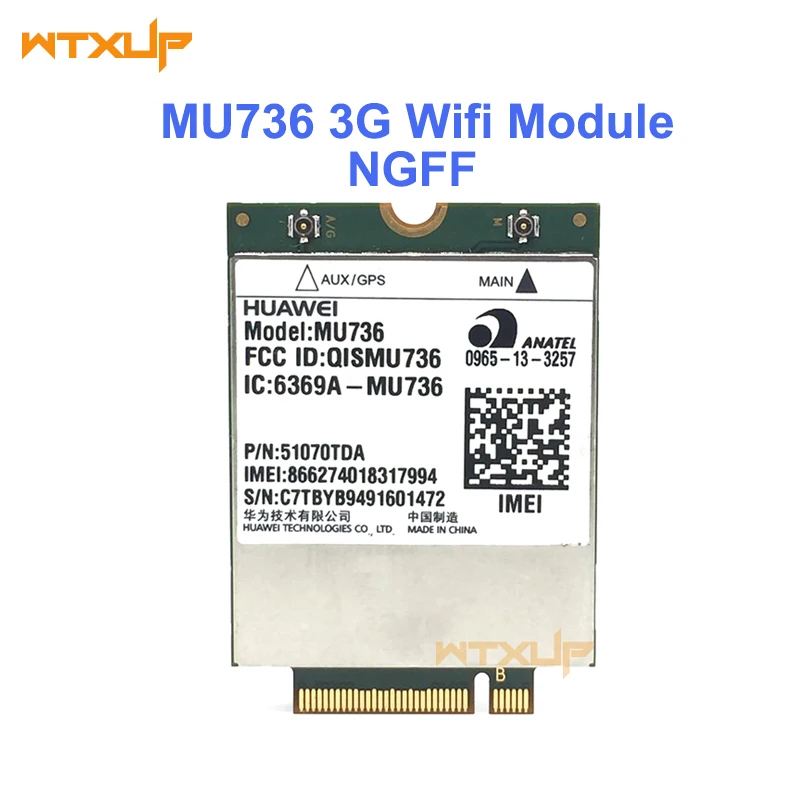 Original UNLOCKED MU736 3G NGFF M.2 interface Wireless Card for WCDMA/HSP/HSPA+/EDGE/GPRS/GSM Module