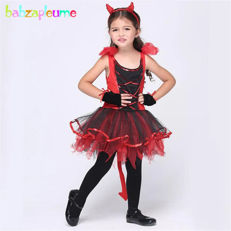 

babzapleume Brand Halloween Clothes Girl Dress Set Kids Cosplay Dance Perform Costume Baby Toddler Princess Outfit 3PCS/Set Y004