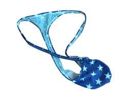 Men's Underwear G-String Thong Contoured Pouch Bulge Bud Grape Smugglers USA Flag Stars&Stripes Patriotic