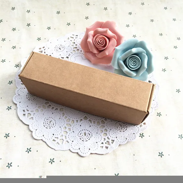 

12.3*3.2*3cm Kraft paper packing box Jewelry box Soap box Gift packing 200pcs\lot Free shipping