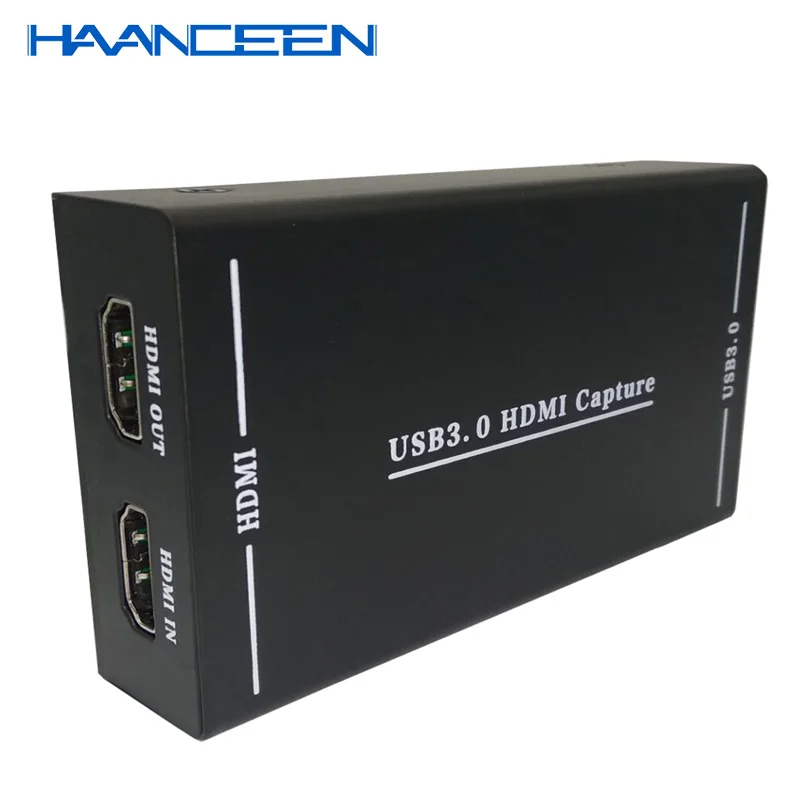 

USB 3.0 HD Video game Capture 4K 1080P Game Live Streaming Video Converter support 4K Video Microphone for XBOX One PS4 WII U