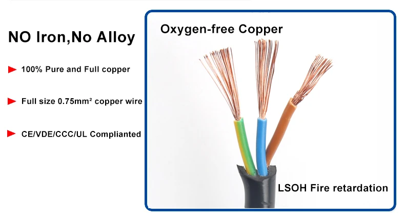 High Quality IEC 320 C14 Male Plug to 4XC13 Female Y Type Splitter Power Cord , C14 to 4 x C13, 250V/10A