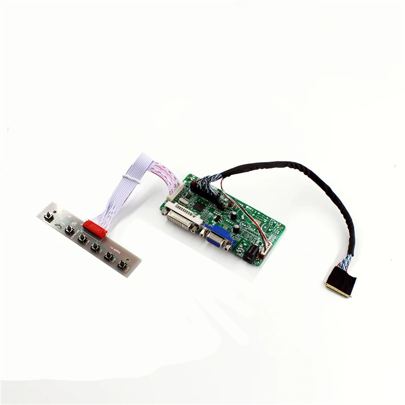 Placa controladora LCD RT2281 con soporte DVI VGA para panel lcd de 15,6 pulgadas, 1920x1080, B156HTN03.2, N156HGE-LB1, fácil de diy