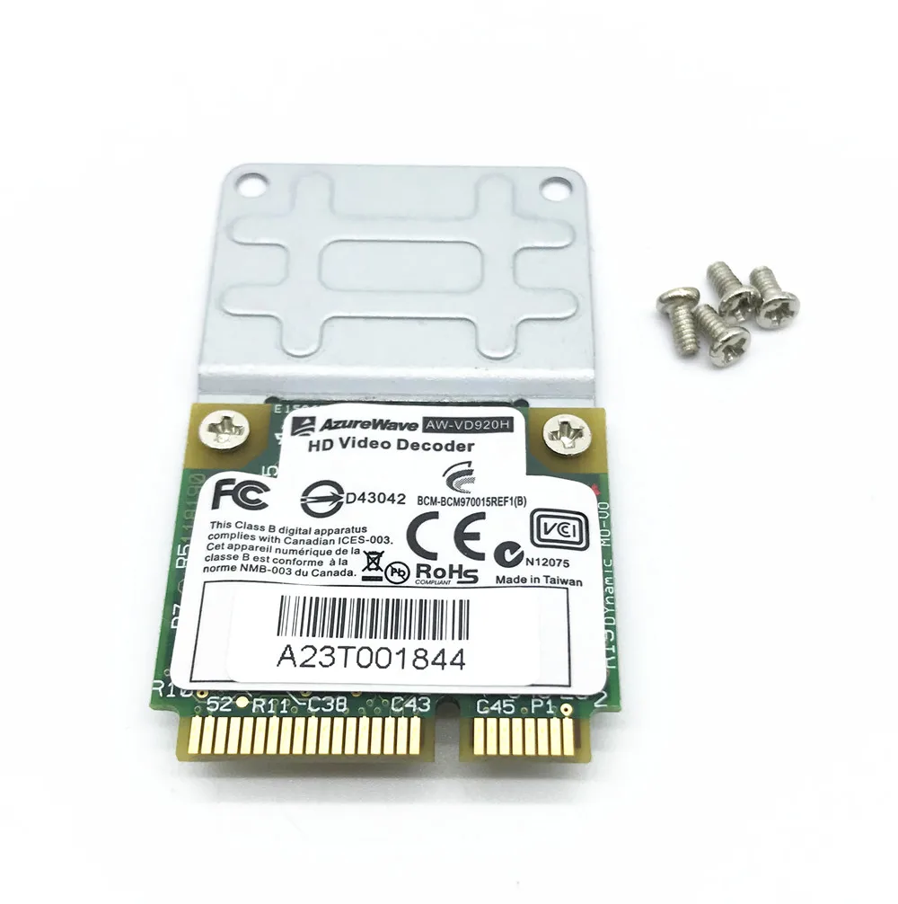 5pcs/set New Broadcom BCM970015 70015 Crystal HD Video Decoder Mini PCI-E Adapter 1080p AW-VD920H