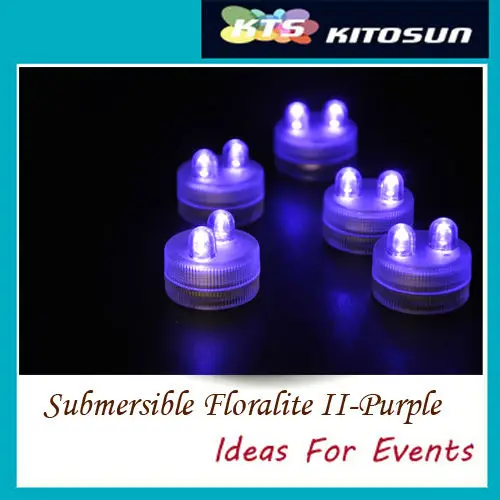 

200pcs/Lot Battery Operated Super Bright 2LED Submersible LED Floralyte,Waterproof LED Candle Tea Light For Wedding Party Decor